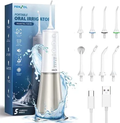 Productafbeelding van Draadloze waterflosser, 300 ml, 5 standen, voor een diepgaande reiniging
