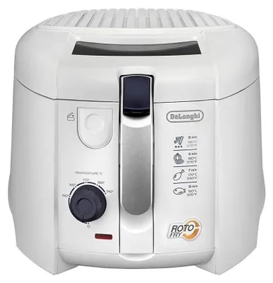 Zdjęcie produktu dla De’Longhi F28311.W1, Frytkownica, 1 kg, 1,2 l, Pojedyńczy, Biały, Obrotowy