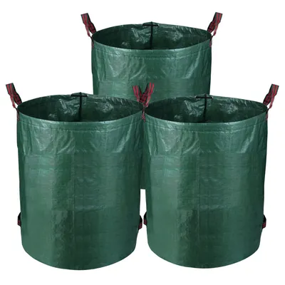 Immagine prodotto di Jopassy sacchetto da giardino in polipropilene XXL sacchetto per foglie sacchetto da giardino per compost 272L 3X