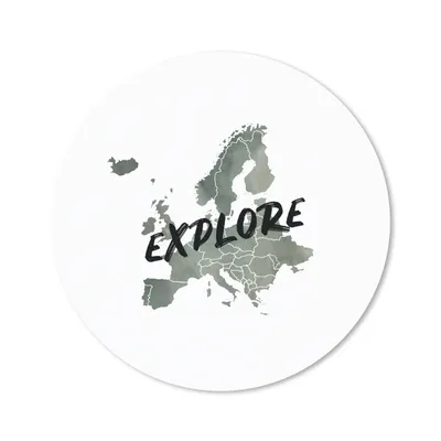 Produktbild von MuchoWow® Mauspad Mousepad Karten - Europa - Aquarell - Briefe 40x40 cm - Mousepads - Maus Mat - Pad - Mausunterlage - Schreibtisch Accessoires