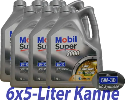 Produktbild von Mobil Super 3000 XE 5W-30 6x5 Liter
