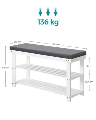 A product image with dimensions and weight capacity indicated.