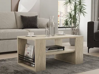 Produktbild von Skye Decor, Iris - Travertine, Couchtische, Travertin, 80 x 40 x 50 cm