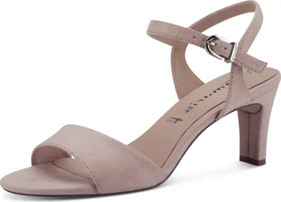 Produktbild von Tamaris Damen Sandalette Sandale Textil samtige Haptik 1-28028-20, Größe:37 EU, Farbe:Rosa