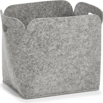 Produktbild von ZELLER PRESENT Aufbewahrungskorb Filz 36x28x36cm grau
