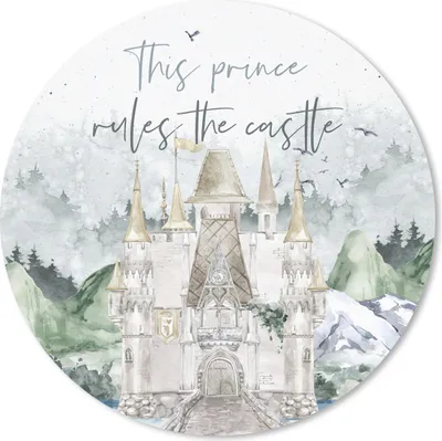 Produktbild von MuchoWow® Mauspad Mousepad Zitate - Dieser Prinz regiert das Schloss - Sprichwörter - Kinder - Baby 20x20 cm - Mousepads - Maus Mat - Pad - Mausunterlage - Schreibtischmatte