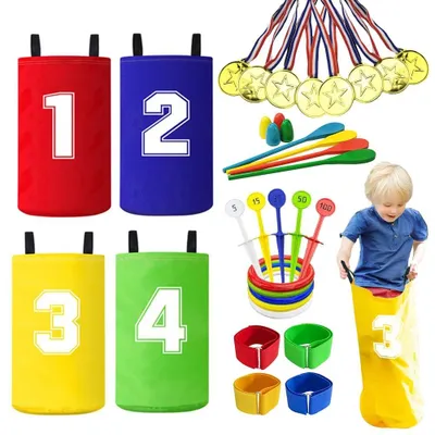 Image de Ensemble de 25 jeux d'extérieur pour enfants, idéal pour les fêtes d'anniversaire