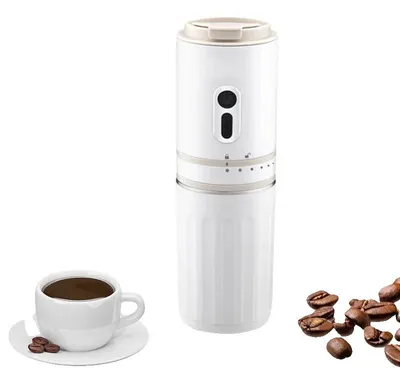 Imagen del producto de Máquina de café eléctrica, diseño portátil, alta eficiencia, color blanco
