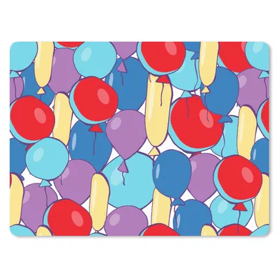 Produktbild von MuchoWow® Mauspad Mousepad Luftballons - Party 23x19 cm - Mousepads - Maus Mat - Pad - Mausunterlage - Schreibtischunterlage - Mauspad