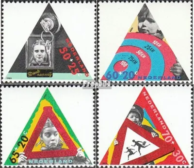 Produktbild von Briefmarken Niederlande 1985 Mi 1281-1284 (kompl.Ausg.) postfrisch Kind und Straßenverkehr