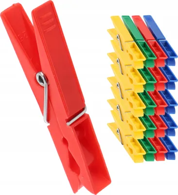 Image de KADAX pinces à linge "Luant", résistantes au vent, robustes, 20 pièces, multicolore