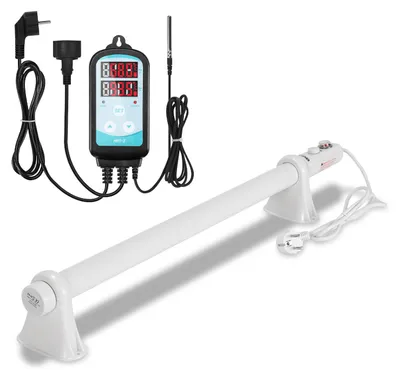 Productafbeelding van Vigevee plantenverwarming, 90W, met temperatuurregelaar, 700 mm verwarmingsbuis voor kas en koudekas