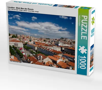 Produktbild von Calvendo Lissabon - Blick über den Rossio 1000 Teile Puzzle quer 640x480mm, Buchspies Carina; 7292697
