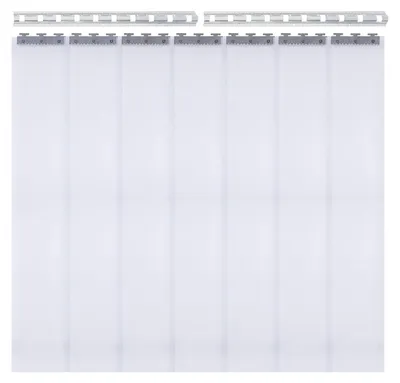 Productafbeelding van PVC Stripgordijn - Transparant - 7 Stuks 2 m