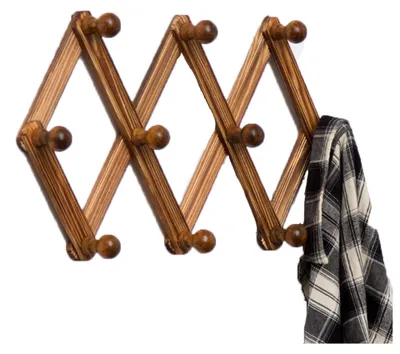 Imagen del producto de Percha de pared extensible con 10 ganchos