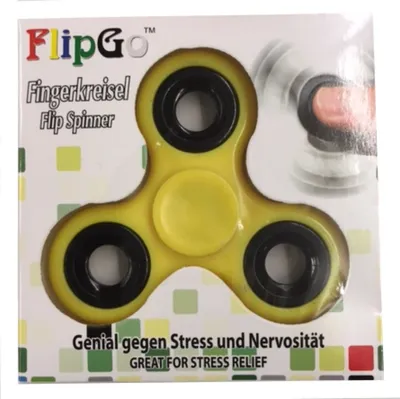 Obrázek produktu pro Finger spinning top Fidget Spinner žlutý