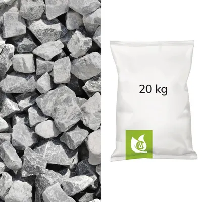 Produktbild von Ice blue Marmor Splitt, 25/40mm, 20kg