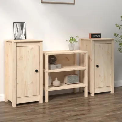 Produktbild von vidaXL Sideboards 2 Stk. 39x35x80 cm Massivholz Kiefer