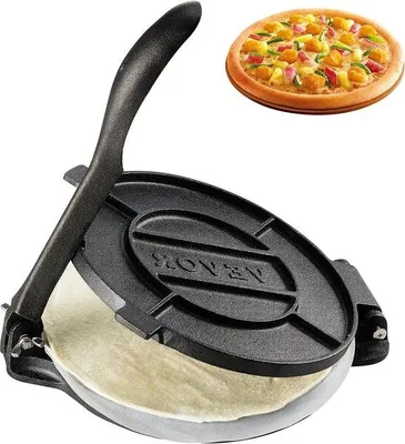 Produktbild von Famanu Tortillapresse Gusseisen mit verstärktem Griff - 8 Zoll