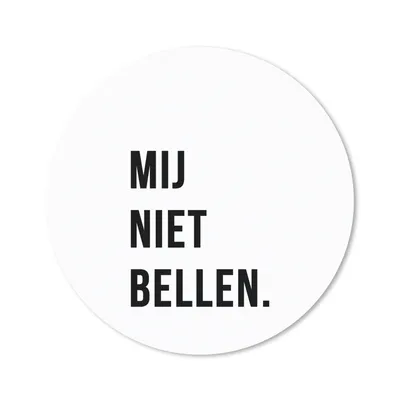 Produktbild von MuchoWow® Mauspad Mousepad Zitate - Sprichwörter - Ruf mich nicht an. - Weiß 30x30 cm - Mousepads - Maus Mat - Pad - Mausunterlage - Tischunterlage - Schreibtischmatten