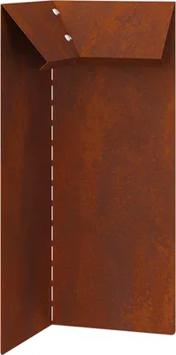 Produktbild von vidaXL Schneckenzaun 10 x 10 x 25 cm Wetterfeststahl Rostoptik