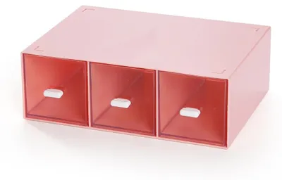 Obrázok produktu pre Organizér na písací stôl s 3 zásuvkami – stohovateľné úložné boxy na písací stôl