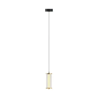 Immagine prodotto di Lampada a sospensione LED CALLY, finitura oro e vetro trasparente, 7W, luce bianca, 800 lumen, alluminio, dimensioni: 150x14x14 cm, grado di protezione IP20, collezione Zuma Line