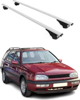 Produktbild von Dachträger Grundtäger für VW Golf Variant 1993-2025 75kg Metall Silber 2 tlg