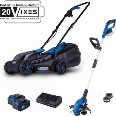 Immagine prodotto di Tosaerba e tagliaerba SCHEPPACH 20V IXES, 32 cm, 2 in 1, 2 batterie 4Ah + caricabatterie