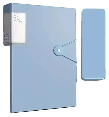 Image de Classeur imperméable, en plastique résistant, bleu glacier