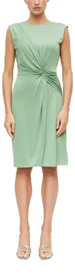 Produktbild von s.Oliver Damen Kleid – Wickel-Optik, Jersey, ärmellos