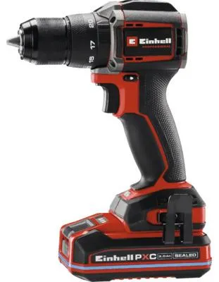 Immagine prodotto di Trapano avvitatore a batteria Einhell TP-CD 18/50-C Li Brushless, con funzione a percussione, coppia di 50 Nm, incluso 2 batterie da 3,0 Ah e caricabatterie