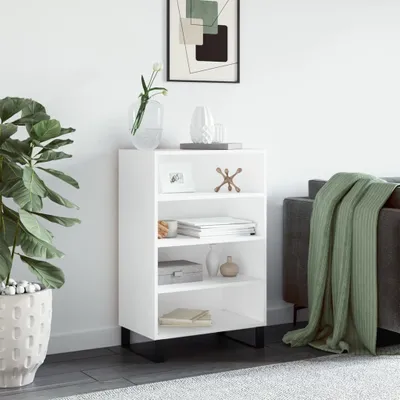 Obrázok produktu pre vidaXL Vysoká doska biela 57x35x90 cm Drevo Materiál