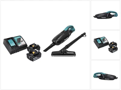 Produktbild von Makita DCL 182 RT B Akku Staubsauger 18 V Schwarz + 2x Akku 5,0 Ah + Ladegerät