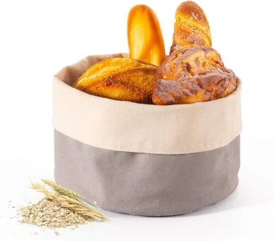 Produktbild von Famanu Brotmanschette aus biologischem Baumwolle - waschbar, nachhaltig, ideal für Brot und Gebäck (25 x 22,5 cm)