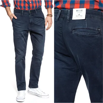 Obrázek produktu pro Mustang Realx Chino Pánské kalhoty z elastického materiálu Dresk Blue Denim 1008081 5000 883