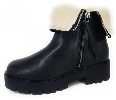 Productafbeelding van Palpa Teddy Damenschuhe, enkellaars met rits, zwart, geschikt voor casual gebruik
