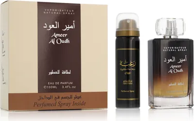 Productafbeelding van Lattafa Perfumes - Ameer Al Oudh cadeauverpakking: Eau de Parfum (100 ml) en deodorant spray (50 ml)