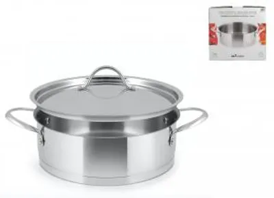 Immagine prodotto di INOXPRAN Casseruola Bassa Inoxpleasure Con Coperchio Cm 28