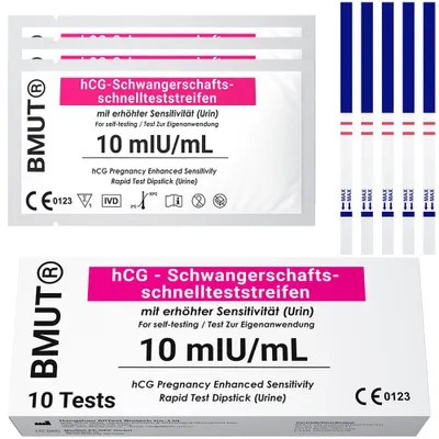 Produktbild von BMUT 10x Schwangerschaftstest ultraempfndlich 10mIU/ml