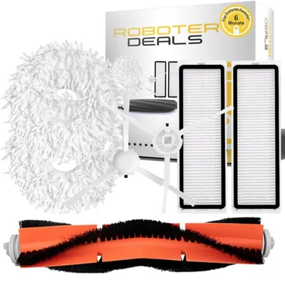 Produktbild von Zubehör Set, Ersatzteile Kit für Xiaomi Vacuum X20 Plus, S20, S20 Plus (2x Filter, 2x Seitenbürste, 2x Pad, 1x Hauptbürste)