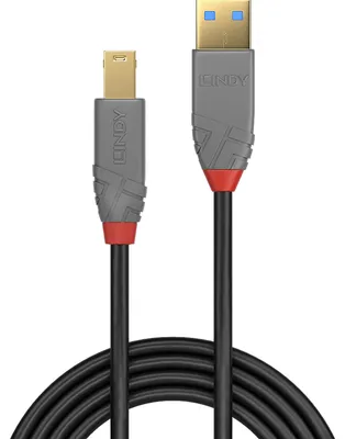 Produktbild von Lindy 36744, 5 m, USB A, USB B, USB 3.2 Gen 1 (3.1 Gen 1), 5 Gbit/s, Schwarz