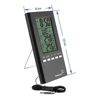 Produktbild von Wetterstation – elektronisch, mit Fühler, schwarz