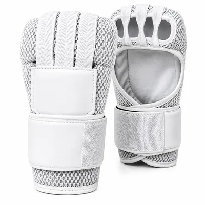Produktbild von alpas Fast Wraps Boxbandagen Weiß I Quick Wrap Innenhandschuhe mit Knöchelschutz I Bandagen für Boxen, MMA, Muay Thai I Schnelles Anziehen, KI-generiertes Bild