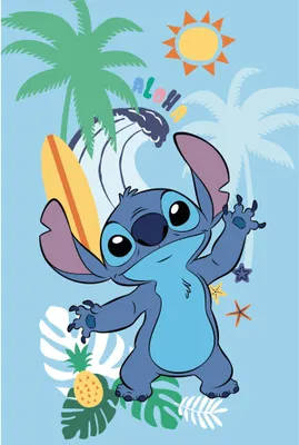 Produktbild von Disney Lilo und Stitch Summer Fleece-Decke 100x150cm
