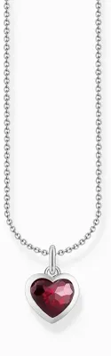 Produktbild von Thomas Sabo Kette Mit Herz Länge 45 Cm Rot Silber SCKE150399