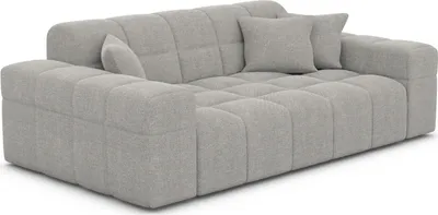 Produktbild von Strukturstoff 2-Sitzer Couch Nivara Hellgrau