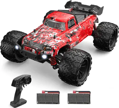 Produktbild von Ferngesteuertes Auto 1/16 2,4 GHz 40 km / h All Terrain Offroad Trucks 4WD Kletterauto Geschenke Full Scale fuer Kinder Erwachsene 2 Batterien