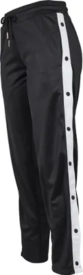 Produktbild von Urban Classics TB1995 | Ladies Button Up Track Pants Trainingshose Damen - Farbe: blk/wht/blk - Größe: XL