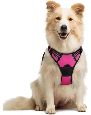 Produktbild von Hundegeschirr Anti Zug No Pull Verstellbar Atmungsaktiv Rosarot M